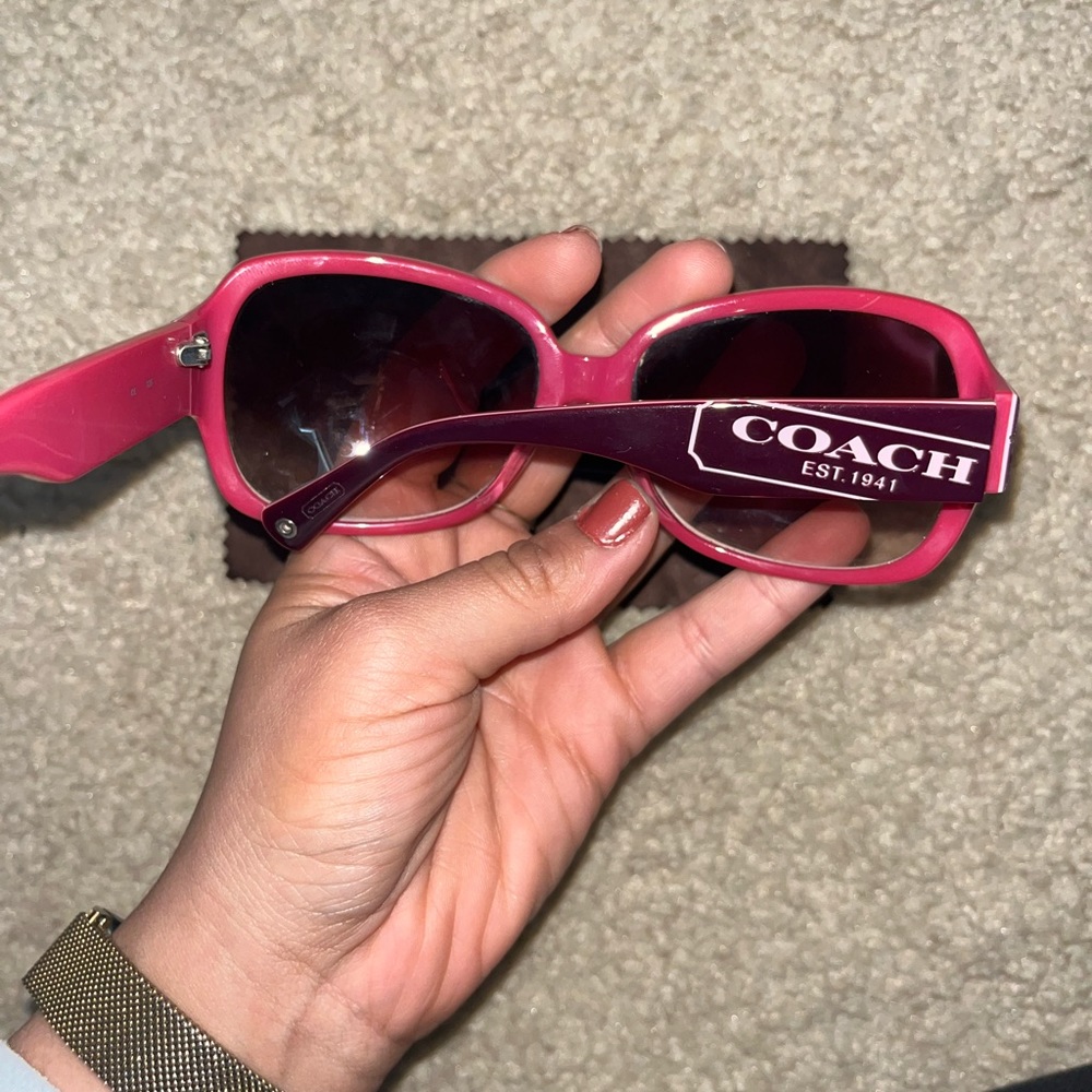 Pink Coach Sunglasses